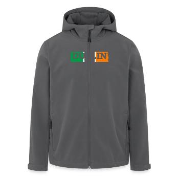 Dublin Ireland Irland Irische Flagge Stolzer Ire - Recycelte Männer Softshell-Jacke von Stanley/Stella - Anthrazit - Vorne - AI Model Male 185 light (185cm)