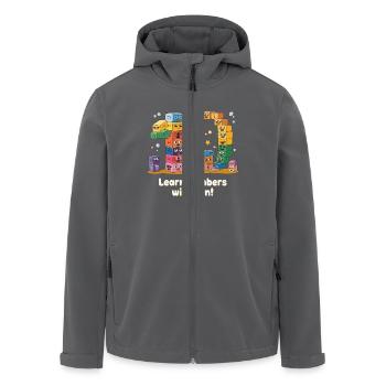 ZAHL TAG - Recycelte Männer Softshell-Jacke von Stanley/Stella - Anthrazit - Vorne - AI Model Male 185 light (185cm)