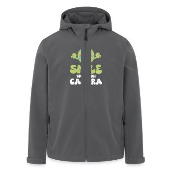 Smile You're On Camera Planet Environmental Earth - Recycelte Männer Softshell-Jacke von Stanley/Stella - Anthrazit - Vorne - AI Model Male 185 light (185cm)