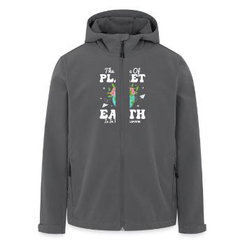 The Future Of Planet Earth Earth Day Teacher - Recycelte Männer Softshell-Jacke von Stanley/Stella - Anthrazit - Vorne - AI Model Male 185 light (185cm)