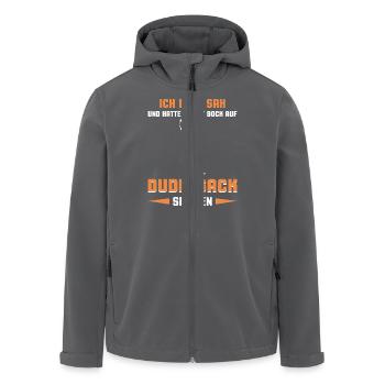 Dudelsackspieler Dudelsack Männer Geschenk - Recycelte Männer Softshell-Jacke von Stanley/Stella - Anthrazit - Vorne - AI Model Male 185 light (185cm)