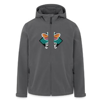 BIENENMUT IM KLEINEN - Recycelte Männer Softshell-Jacke von Stanley/Stella - Anthrazit - Vorne - AI Model Male 185 light (185cm)