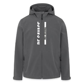 Be Savage Not Average – Motivations Spruch - Recycelte Männer Softshell-Jacke von Stanley/Stella - Anthrazit - Vorne - AI Model Male 185 light (185cm)