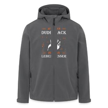 Dudelsackspieler Dudelsack Männer Geschenk - Recycelte Männer Softshell-Jacke von Stanley/Stella - Anthrazit - Vorne - AI Model Male 185 light (185cm)