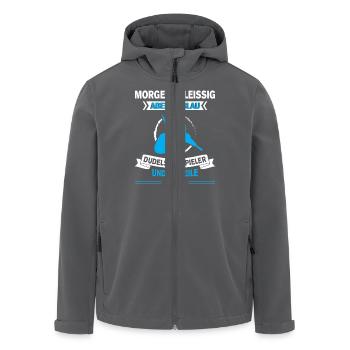 Dudelsackspieler Dudelsack Männer Geschenk - Recycelte Männer Softshell-Jacke von Stanley/Stella - Anthrazit - Vorne - AI Model Male 185 light (185cm)