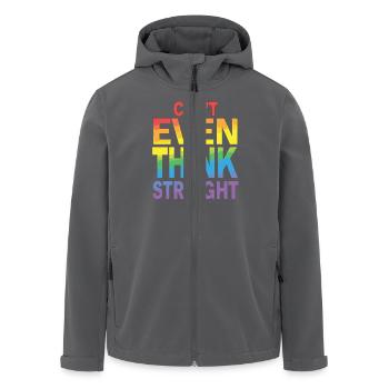Pride LGBTQ Pride Regenbogen Pride Gay Pride Lgbtq - Recycelte Männer Softshell-Jacke von Stanley/Stella - Anthrazit - Vorne - AI Model Male 185 light (185cm)