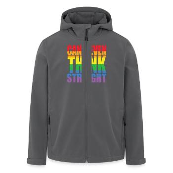 Pride LGBTQ Pride Regenbogen Pride Gay Pride Lgbtq - Recycelte Männer Softshell-Jacke von Stanley/Stella - Anthrazit - Vorne - AI Model Male 185 light (185cm)