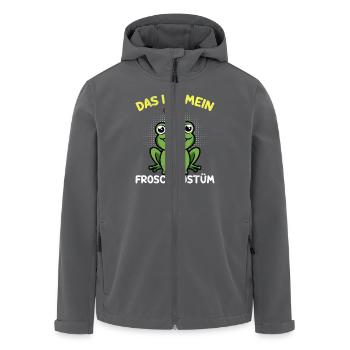 Karneval Kostüm Frosch DAS IST MEIN FROSCH KOSTÜM - Recycelte Männer Softshell-Jacke von Stanley/Stella - Anthrazit - Vorne - AI Model Male 185 light (185cm)