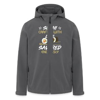 Sushi Japan Essen Sushi-Mahlzeit - Recycelte Männer Softshell-Jacke von Stanley/Stella - Anthrazit - Vorne - AI Model Male 185 light (185cm)