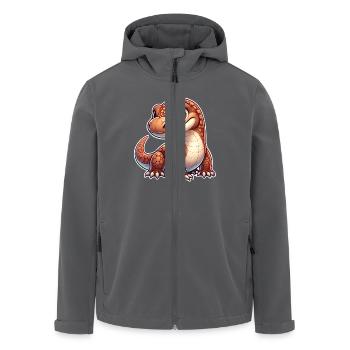 Komodo Dragon - Recycelte Männer Softshell-Jacke von Stanley/Stella - Anthrazit - Vorne - AI Model Male 185 light (185cm)