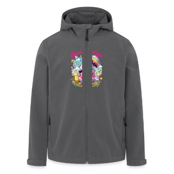 Ostern Frohe Ostern Osterhase Osterei Frühling - Recycelte Männer Softshell-Jacke von Stanley/Stella - Anthrazit - Vorne - AI Model Male 185 light (185cm)