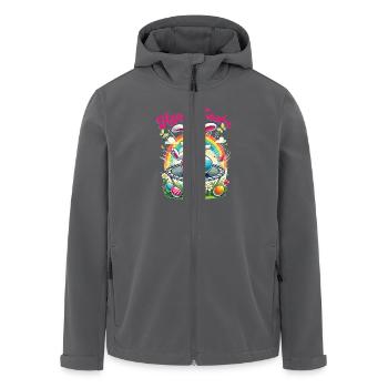 Ostern Frohe Ostern Osterhase Osterei Frühling - Recycelte Männer Softshell-Jacke von Stanley/Stella - Anthrazit - Vorne - AI Model Male 185 light (185cm)