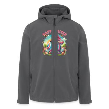 Ostern Frohe Ostern Osterhase Osterei Frühling - Recycelte Männer Softshell-Jacke von Stanley/Stella - Anthrazit - Vorne - AI Model Male 185 light (185cm)