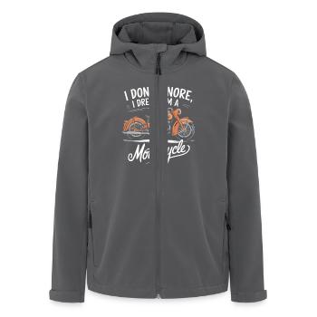 I Don't Snore Schnarchen Motorrad für einen - Recycelte Männer Softshell-Jacke von Stanley/Stella - Anthrazit - Vorne - AI Model Male 185 light (185cm)