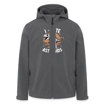 I Hate Asteroids Funny Dinosaur Lovers Saying - Recycelte Männer Softshell-Jacke von Stanley/Stella - Anthrazit - Vorne - AI Model Male 185 light (185cm)