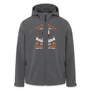 Krankenschwester Krankenpfleger - Recycelte Männer Softshell-Jacke von Stanley/Stella - Anthrazit - Vorne - AI Model Male 185 light (185cm)