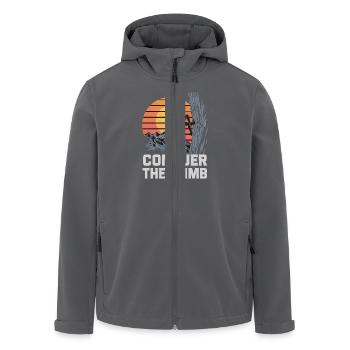 Conquer The Climb - Recycelte Männer Softshell-Jacke von Stanley/Stella - Anthrazit - Vorne - AI Model Male 185 light (185cm)