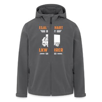 Lkw Fahrer Kraftfahrer LKW-Fahrer - Recycelte Männer Softshell-Jacke von Stanley/Stella - Anthrazit - Vorne - AI Model Male 185 light (185cm)