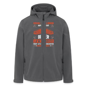 Lkw Fahrer Kraftfahrer LKW-Fahrer - Recycelte Männer Softshell-Jacke von Stanley/Stella - Anthrazit - Vorne - AI Model Male 185 light (185cm)