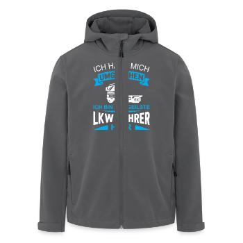 Lkw Fahrer Kraftfahrer LKW-Fahrer - Recycelte Männer Softshell-Jacke von Stanley/Stella - Anthrazit - Vorne - AI Model Male 185 light (185cm)