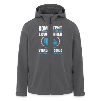 Lkw Fahrer Kraftfahrer LKW-Fahrer - Recycelte Männer Softshell-Jacke von Stanley/Stella - Anthrazit - Vorne - AI Model Male 185 light (185cm)