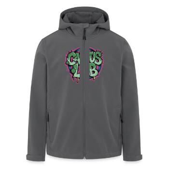 Cactus Labor Chemie Kreativität Entfalten - Recycelte Männer Softshell-Jacke von Stanley/Stella - Anthrazit - Vorne - AI Model Male 185 light (185cm)