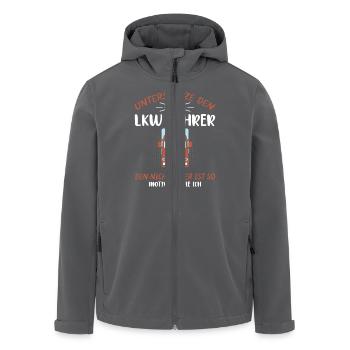 Lkw Fahrer Kraftfahrer LKW-Fahrer - Recycelte Männer Softshell-Jacke von Stanley/Stella - Anthrazit - Vorne - AI Model Male 185 light (185cm)