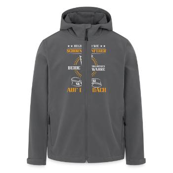 Schornsteinfeger Herren - Recycelte Männer Softshell-Jacke von Stanley/Stella - Anthrazit - Vorne - AI Model Male 185 light (185cm)