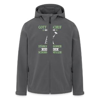 Schornsteinfeger Herren - Recycelte Männer Softshell-Jacke von Stanley/Stella - Anthrazit - Vorne - AI Model Male 185 light (185cm)