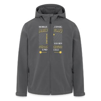 Schornsteinfeger Herren - Recycelte Männer Softshell-Jacke von Stanley/Stella - Anthrazit - Vorne - AI Model Male 185 light (185cm)