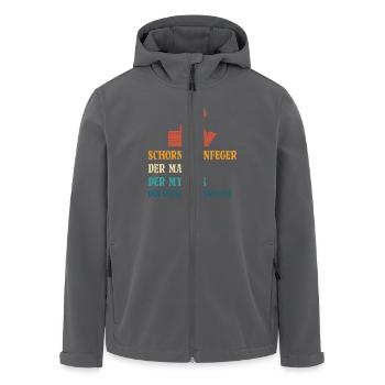 Schornsteinfeger Herren - Recycelte Männer Softshell-Jacke von Stanley/Stella - Anthrazit - Vorne - AI Model Male 185 light (185cm)