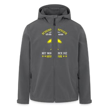 Schornsteinfeger Herren - Recycelte Männer Softshell-Jacke von Stanley/Stella - Anthrazit - Vorne - AI Model Male 185 light (185cm)