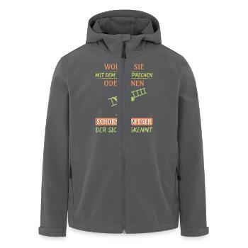Schornsteinfeger Herren - Recycelte Männer Softshell-Jacke von Stanley/Stella - Anthrazit - Vorne - AI Model Male 185 light (185cm)