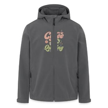 Coffee & Quilting Sewing Quilter - Recycelte Männer Softshell-Jacke von Stanley/Stella - Anthrazit - Vorne - AI Model Male 185 light (185cm)