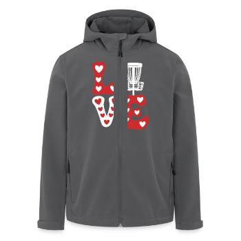 Discgolf Spruch Sport Lustiges Discgolf Geschenk - Recycelte Männer Softshell-Jacke von Stanley/Stella - Anthrazit - Vorne - AI Model Male 185 light (185cm)