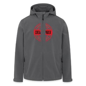 Crew Mitglied - Recycelte Männer Softshell-Jacke von Stanley/Stella - Anthrazit - Vorne - AI Model Male 185 light (185cm)