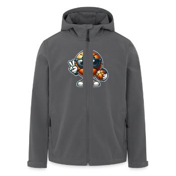 Basketball Basketballer - Recycelte Männer Softshell-Jacke von Stanley/Stella - Anthrazit - Vorne - AI Model Male 185 light (185cm)