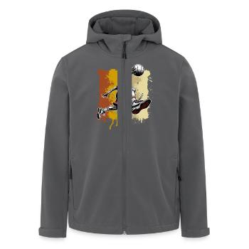 Basketball Basketballer - Recycelte Männer Softshell-Jacke von Stanley/Stella - Anthrazit - Vorne - AI Model Male 185 light (185cm)