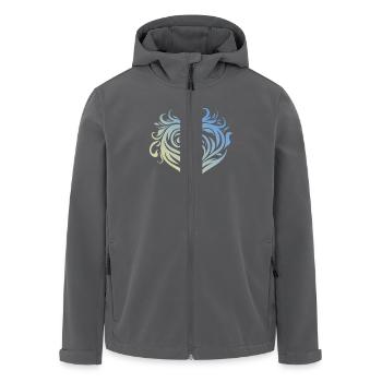 Herz Tribal - Recycelte Männer Softshell-Jacke von Stanley/Stella - Anthrazit - Vorne - AI Model Male 185 light (185cm)