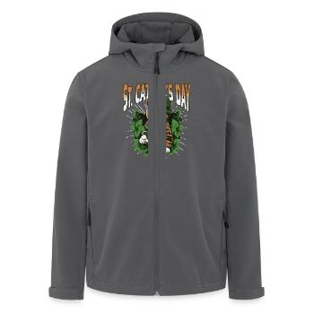 Funny St. Patricks Day Drinking - Recycelte Männer Softshell-Jacke von Stanley/Stella - Anthrazit - Vorne - AI Model Male 185 light (185cm)