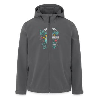 I Was Thinking About Quilting Quilter Quilting - Recycelte Männer Softshell-Jacke von Stanley/Stella - Anthrazit - Vorne - AI Model Male 185 light (185cm)