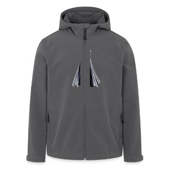 Geisterhafte Frau Mit Kaffee Inspiration - Recycelte Männer Softshell-Jacke von Stanley/Stella - Anthrazit - Vorne - AI Model Male 185 light (185cm)