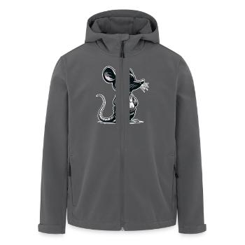Maus - Recycelte Männer Softshell-Jacke von Stanley/Stella - Anthrazit - Vorne - AI Model Male 185 light (185cm)