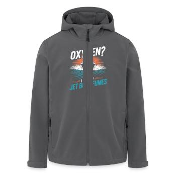 Sauerstoff? Ich Bevorzuge Jetboot-Abgase Für - Recycelte Männer Softshell-Jacke von Stanley/Stella - Anthrazit - Vorne - AI Model Male 185 light (185cm)