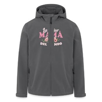 Das beste Muttertagsgeschenk der Welt - Recycelte Männer Softshell-Jacke von Stanley/Stella - Anthrazit - Vorne - AI Model Male 185 light (185cm)