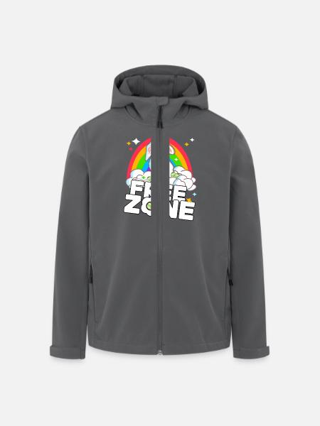 Free Zone Easter - Men’s Recycled Softshell Jacket by Stanley/Stella - anthracite