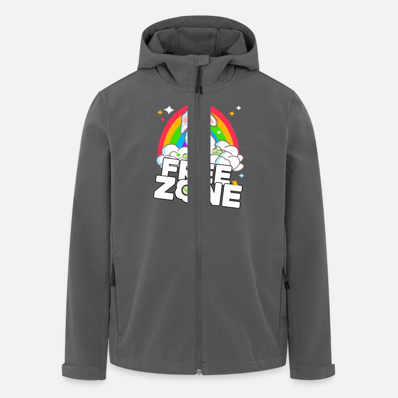 Zone Libre de Pâques - Veste softshell homme en polyester recyclé Stanley/Stella - charbon