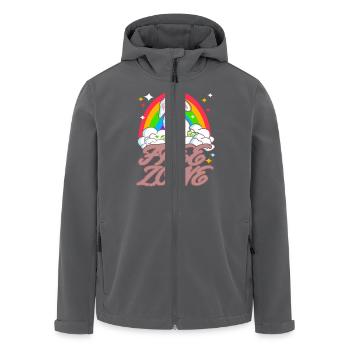 Kein Osterfest free zone - Recycelte Männer Softshell-Jacke von Stanley/Stella - Anthrazit - Vorne - AI Model Male 185 light (185cm)