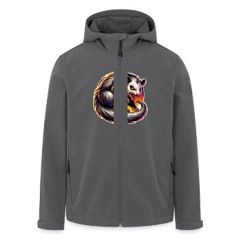 Opossum - Recycelte Männer Softshell-Jacke von Stanley/Stella - Anthrazit - Vorne - AI Model Male 185 light (185cm)