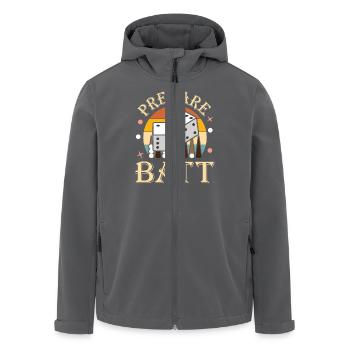 Backgammon Spiel - Recycelte Männer Softshell-Jacke von Stanley/Stella - Anthrazit - Vorne - AI Model Male 185 light (185cm)